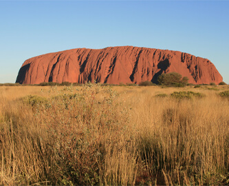 Udsigt over Uluru-Kata Tjuta i Australien