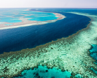 Luftfoto af Great Barrier Reef