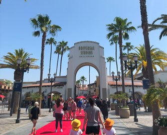 Indgangen til Universal Studios i Hollywood