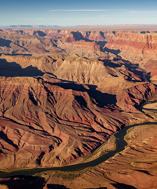 Udsigt fra Helikopter over North Rim Grand Canyon