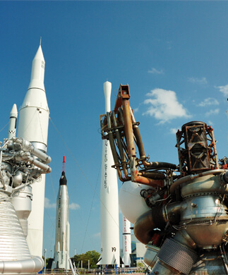 Raketter klar til affyring ved Kennedy Space Center