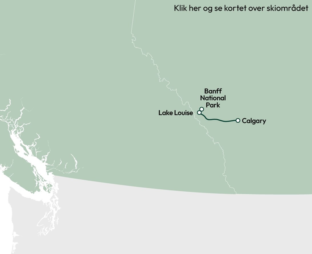 Udsigt over Lake Louise i vintertid